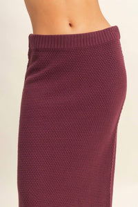 Hyfve - Textured High Neck Sweater & Skirt Set