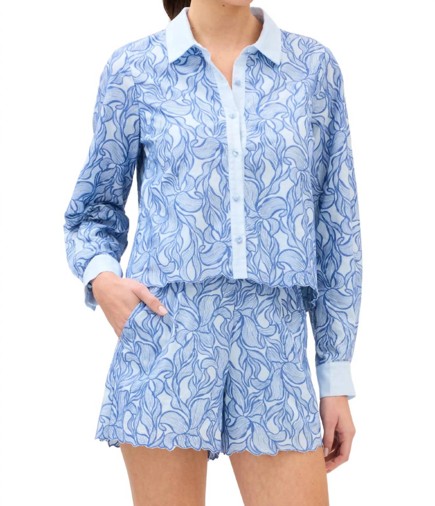 Allison New York - Phoebe Cropped Boxy Top