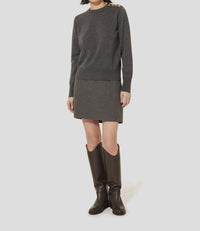 Tara Jarmon - Prunette Pull On Wool Sweater