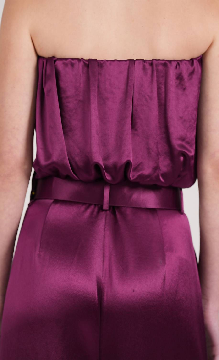 Nonchalant Label - May Strapless Corseted Bubble Crop Top