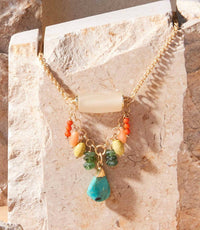 Anne Vaughan - Women's Charm Cluster Necklace
