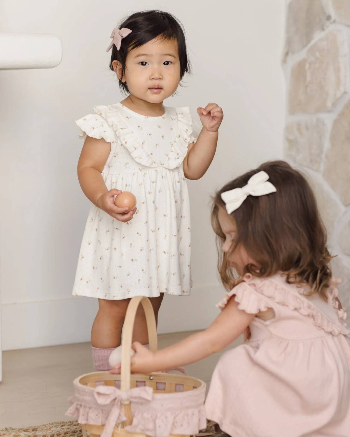 Quincy Mae - Girl's Sleeveless Ruffle V Dress