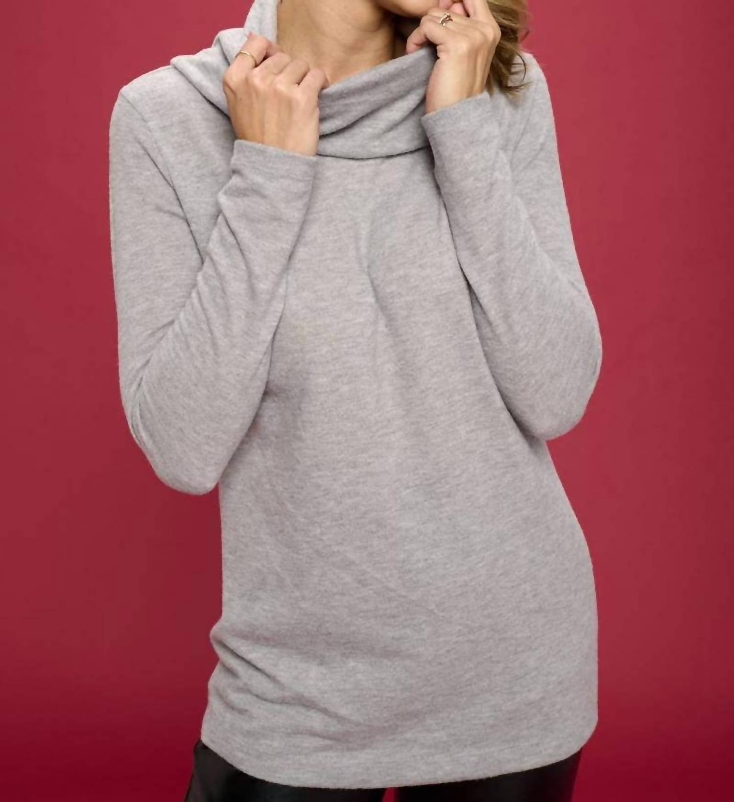 Renee C - Turtleneck Tunic Top