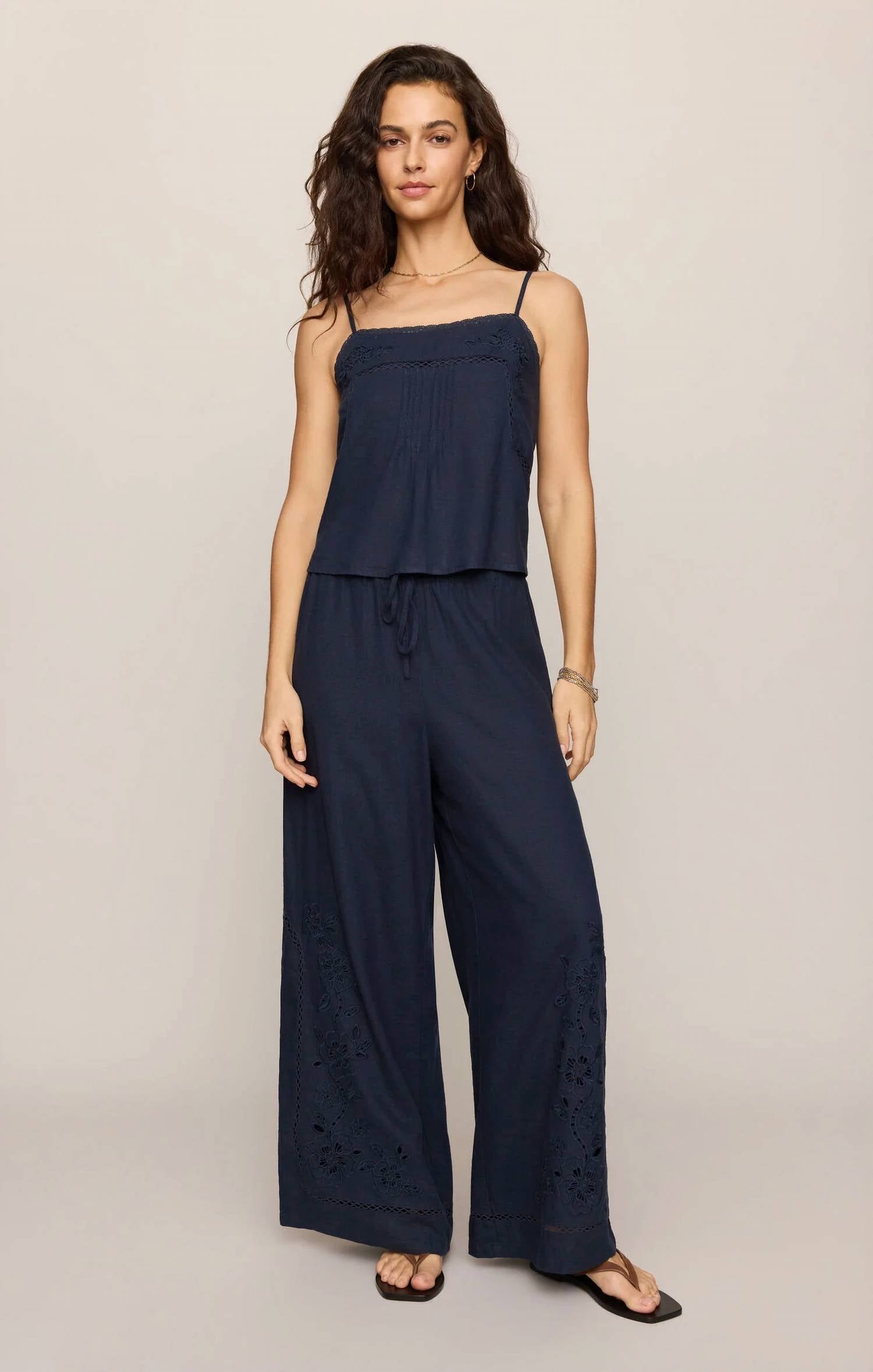 Z Supply - Lille Embroidered Woven Tank Top