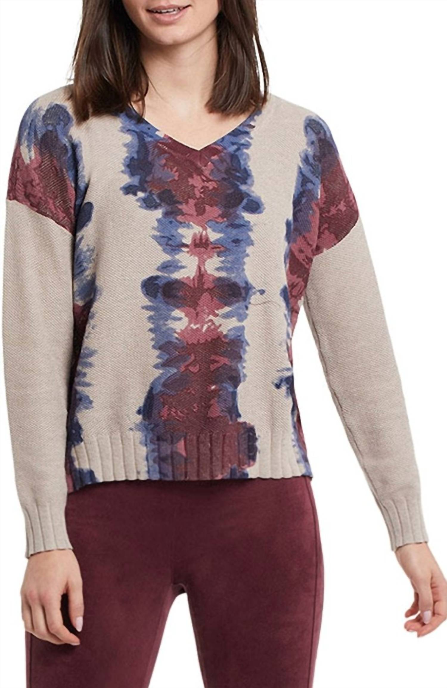 Tribal - Merlot Combed Cotton Sweater
