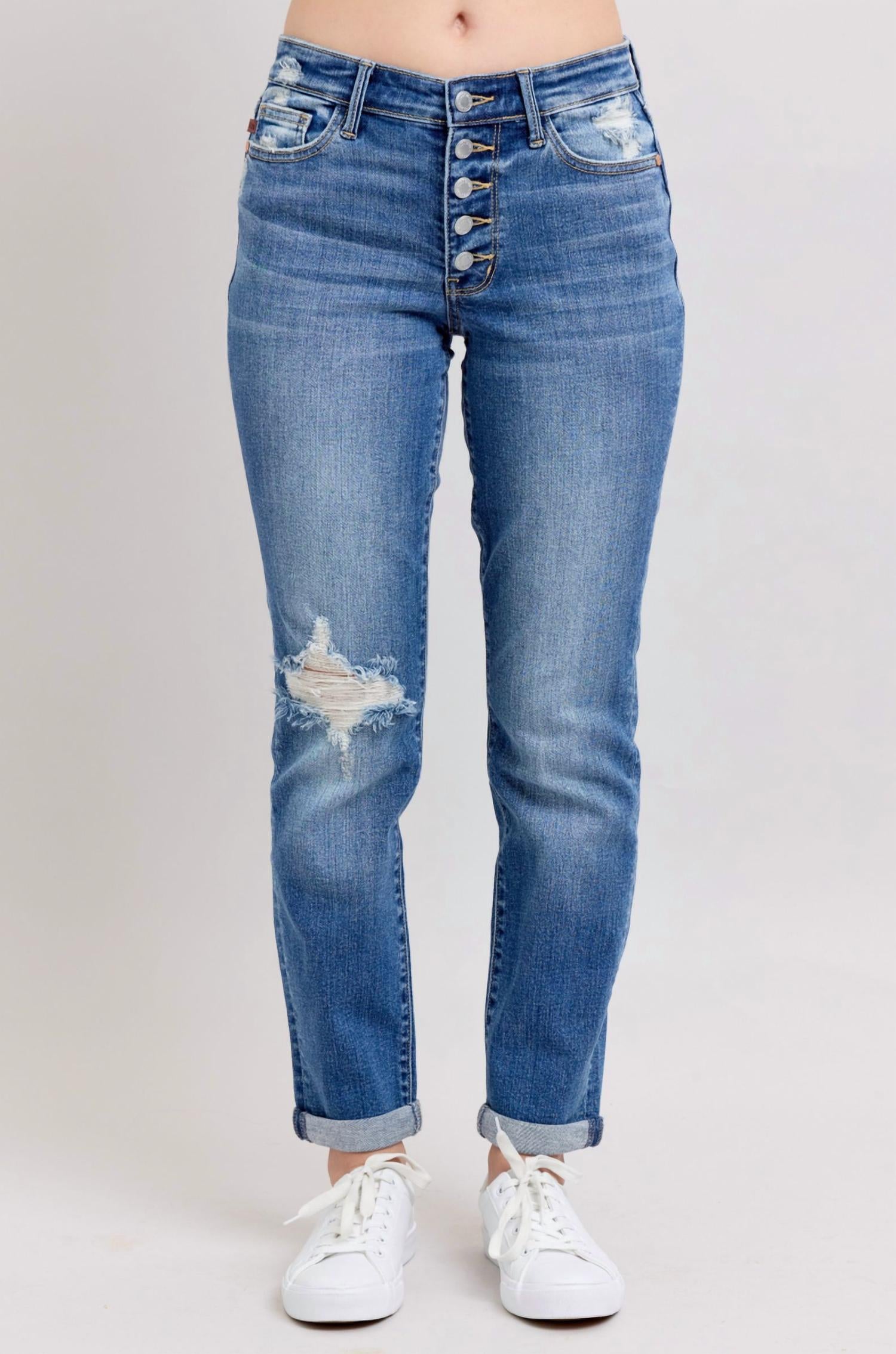 Judy Blue - Gotta Have 'em Destroyed Boyfriend Jeans