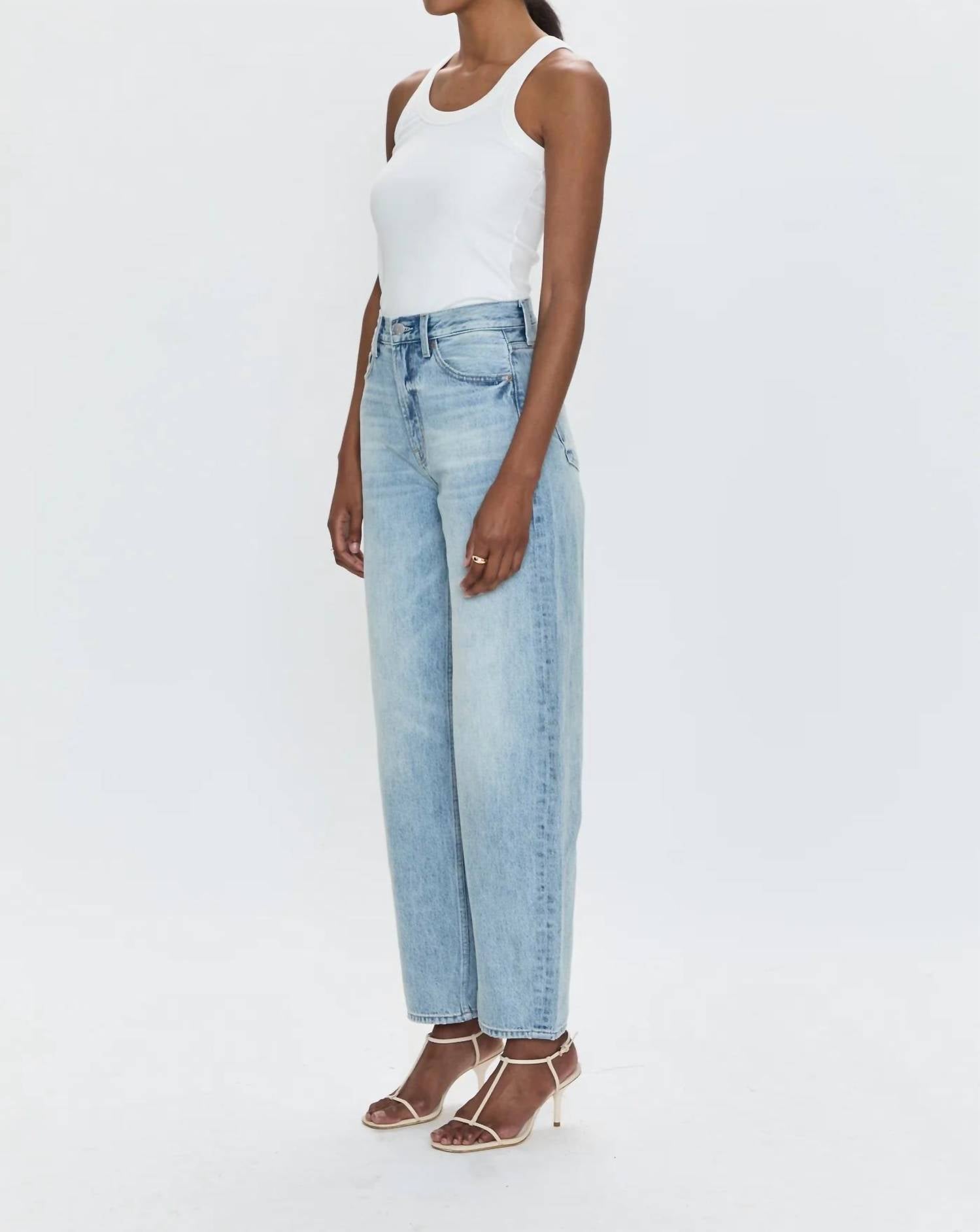 Pistola - Wes High Rise Barrel Jeans