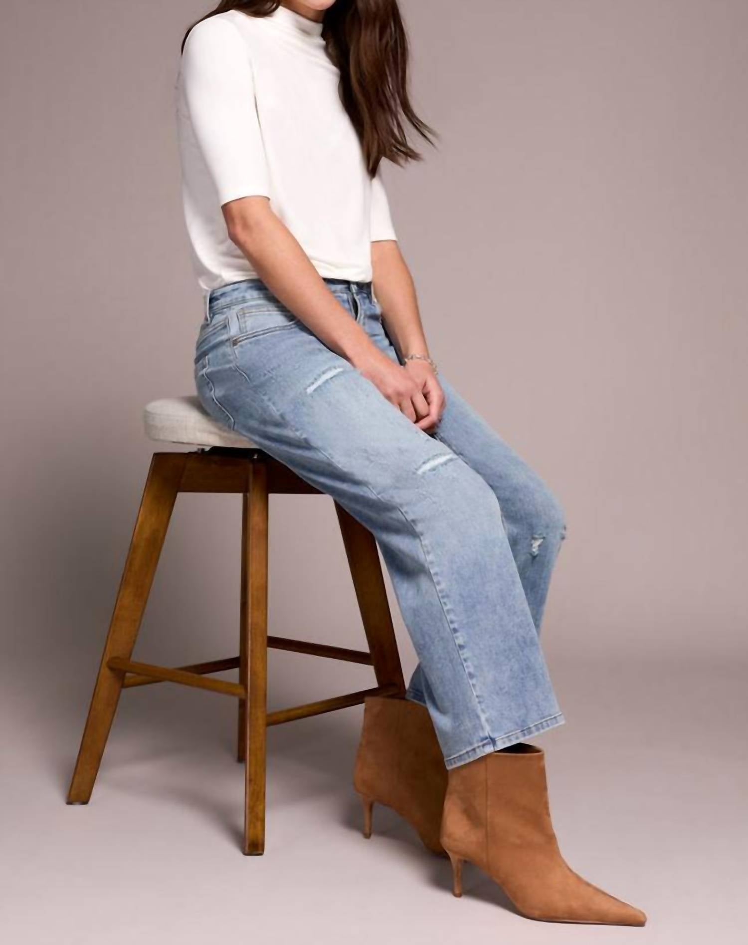 Tribal - Audrey Super Straight Flood Jeans