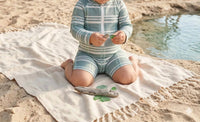 Emerson And Friends - Boy's Plaid One Piece Rash Guard Swimsuit