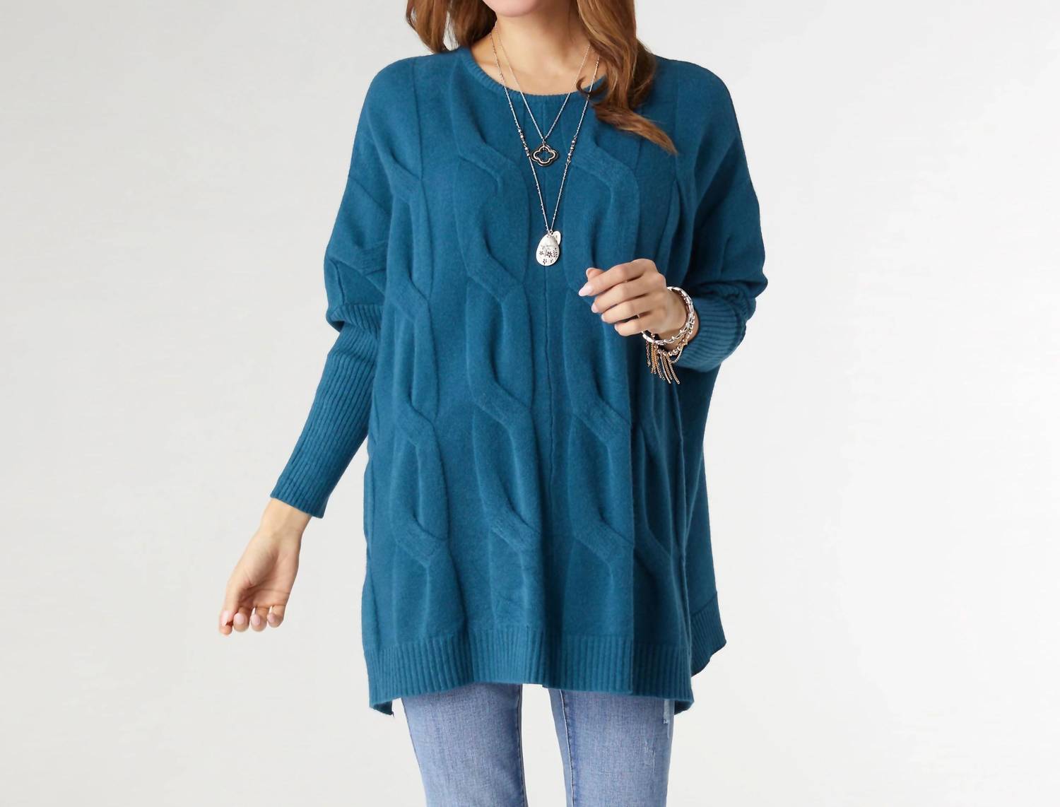 Coco + Carmen - Heavenly-luxe Relaxed Cable Knit Sweater