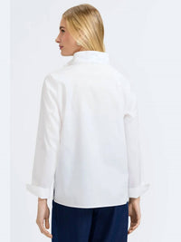 Foxcroft - Tammy Poplin Long Sleeve Popover Shirt