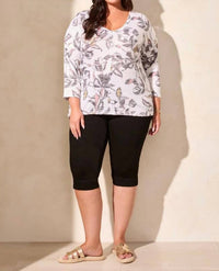 Tribal - Patterned Two-way Dolman Top