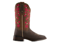 Forastero - Women's Authentic Leather Flowers Embroidery Western Boots