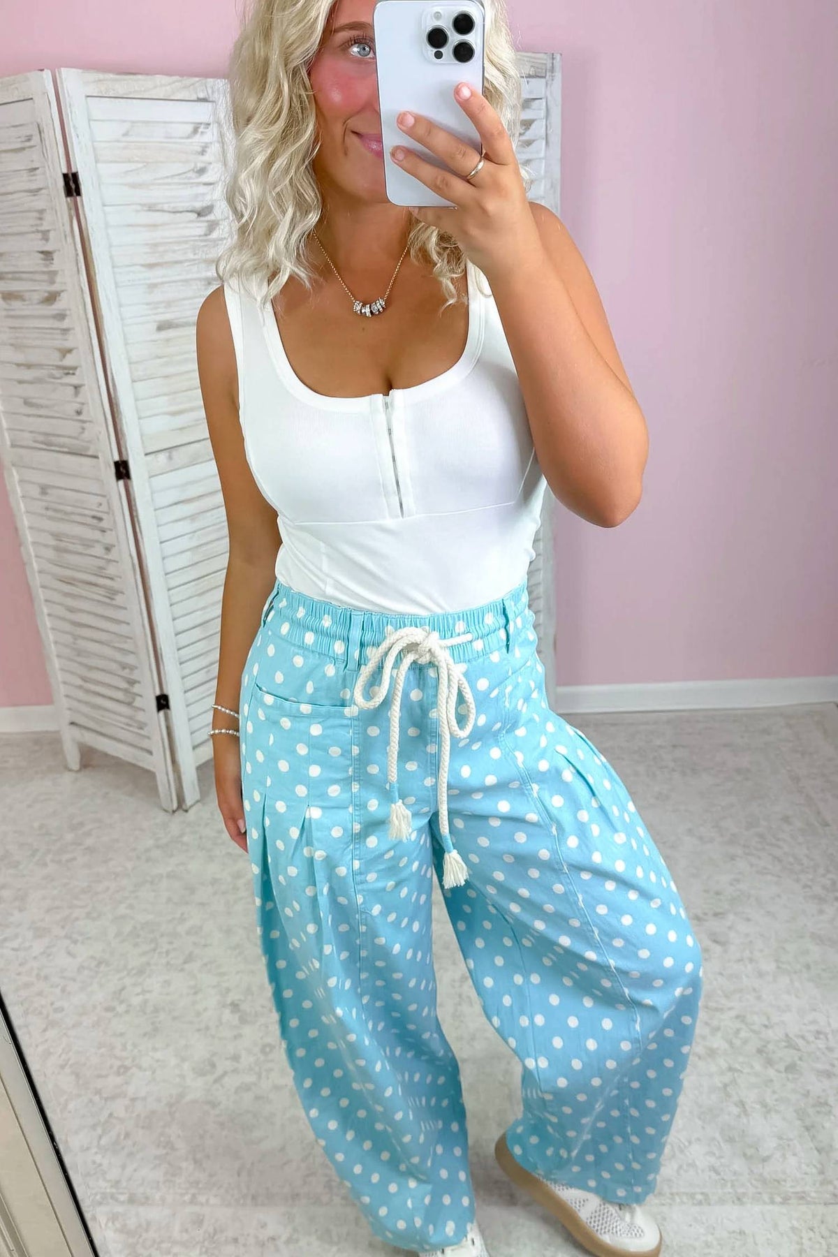 &Merci - Women's Spot On Polka Dot Pants
