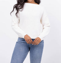 White + Warren - Cashmere Ribbed Boatneck Top