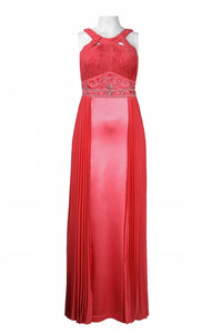 Sue Wong - Beaded Waist Accordion Dress