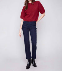 Charlie B - Elbow Sleeve Balloon Shape Sweater