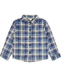 feather 4 arrow Alpine Cozy Shirt in crown blue - kids' shirt - detail view