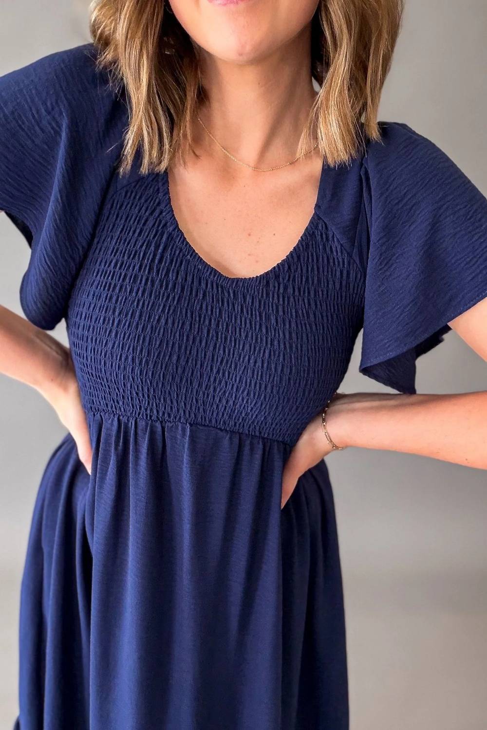 Mikarose - Smocked Midi Dress