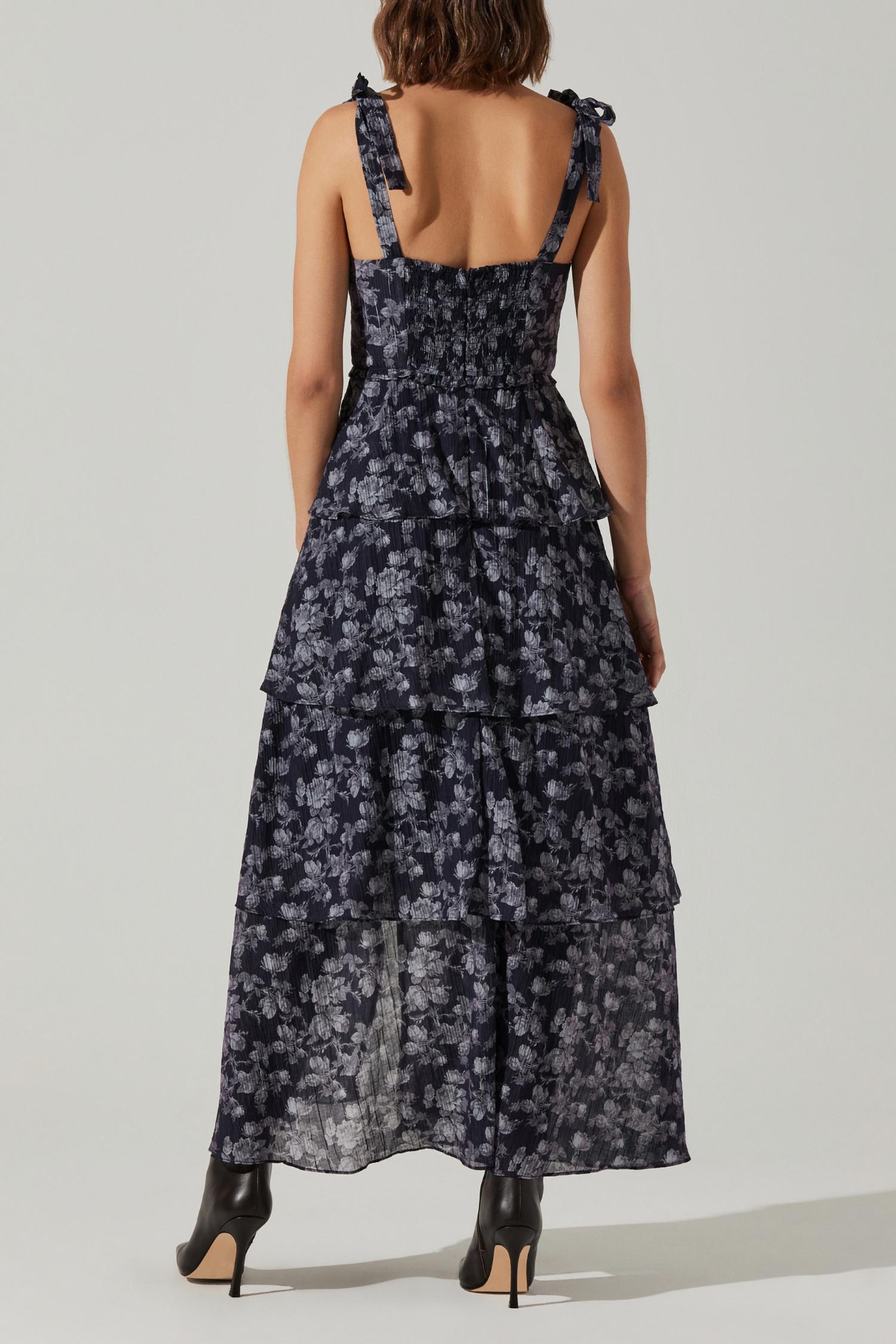 Astr - Mellorie Floral Tiered Maxi Dress