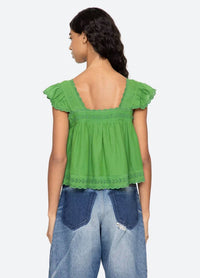 Sea - Eliza Flutter Sleeve Top