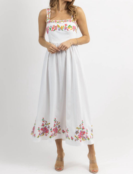 Mable - Laughlin Embroidered Midi Dress