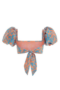 AGUA BENDITA Womens Calista Balam Bikini Top in orange - women's swimwear - view 8