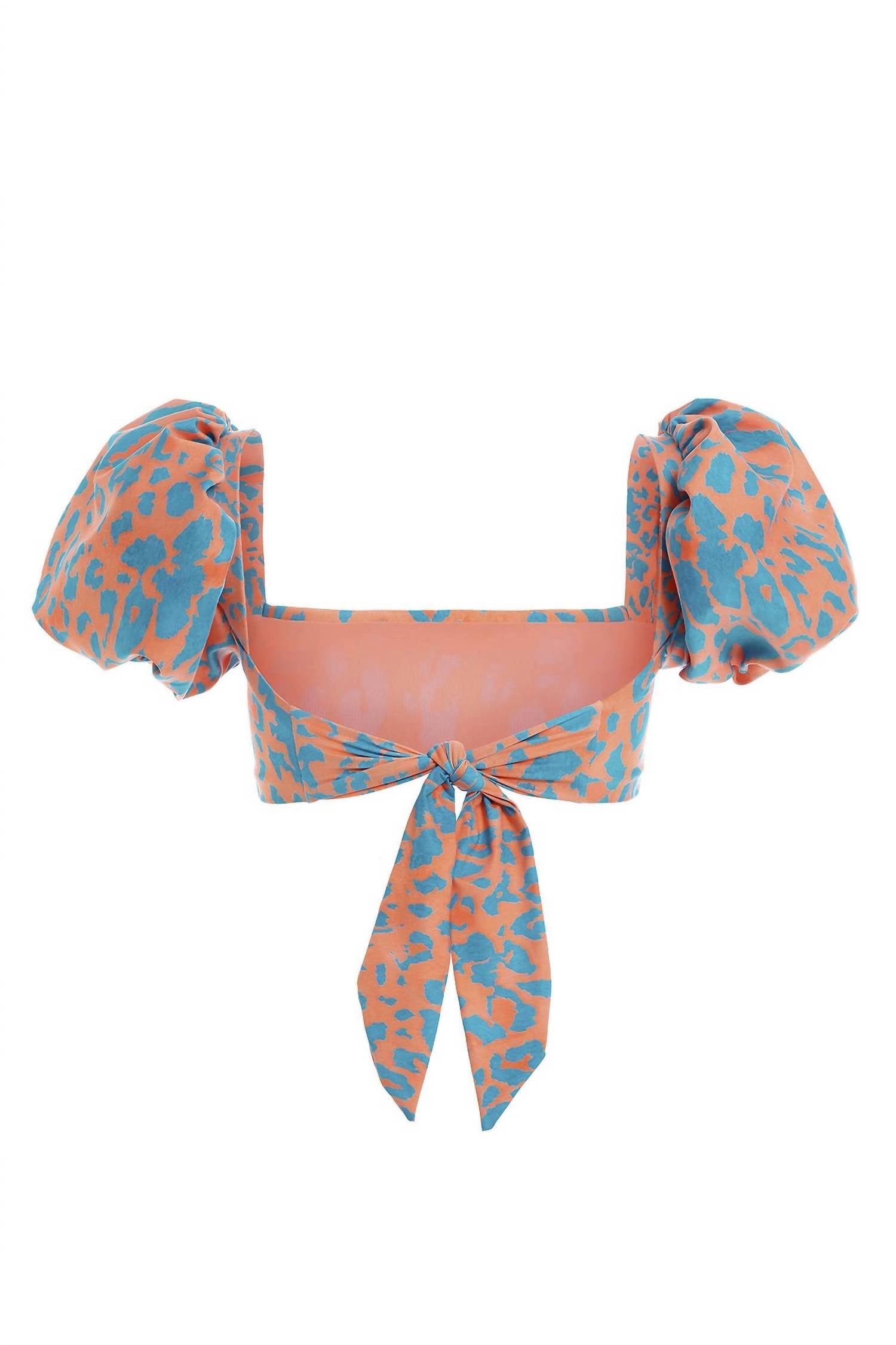 AGUA BENDITA Womens Calista Balam Bikini Top in orange - women's swimwear - view 8