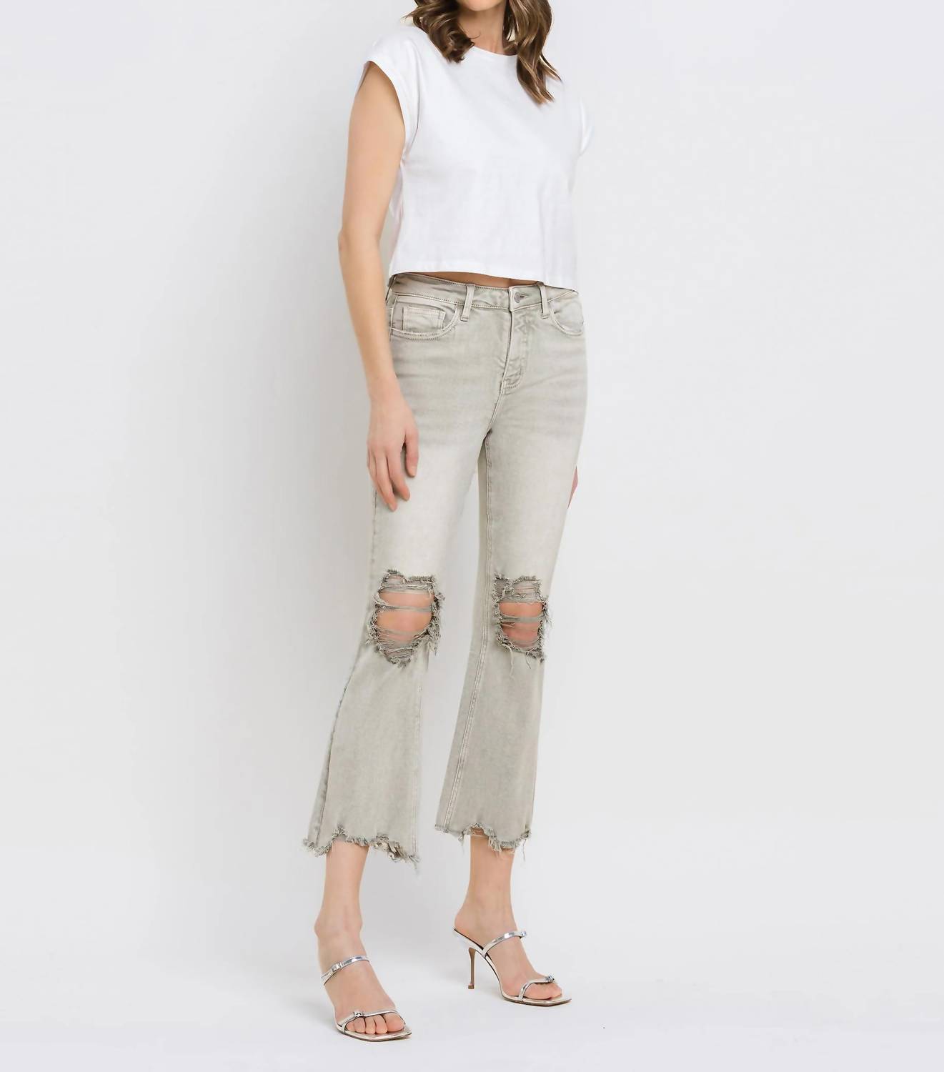 Vervet By Flying Monkey - Women's Jaya Lovervet Vintage Crop Flare Jean