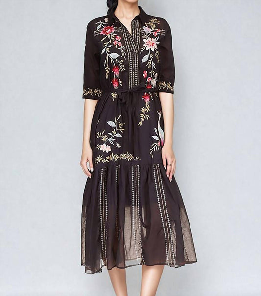Johnny Was - Darcey Henley Tiered Shirt Dress With Slip
