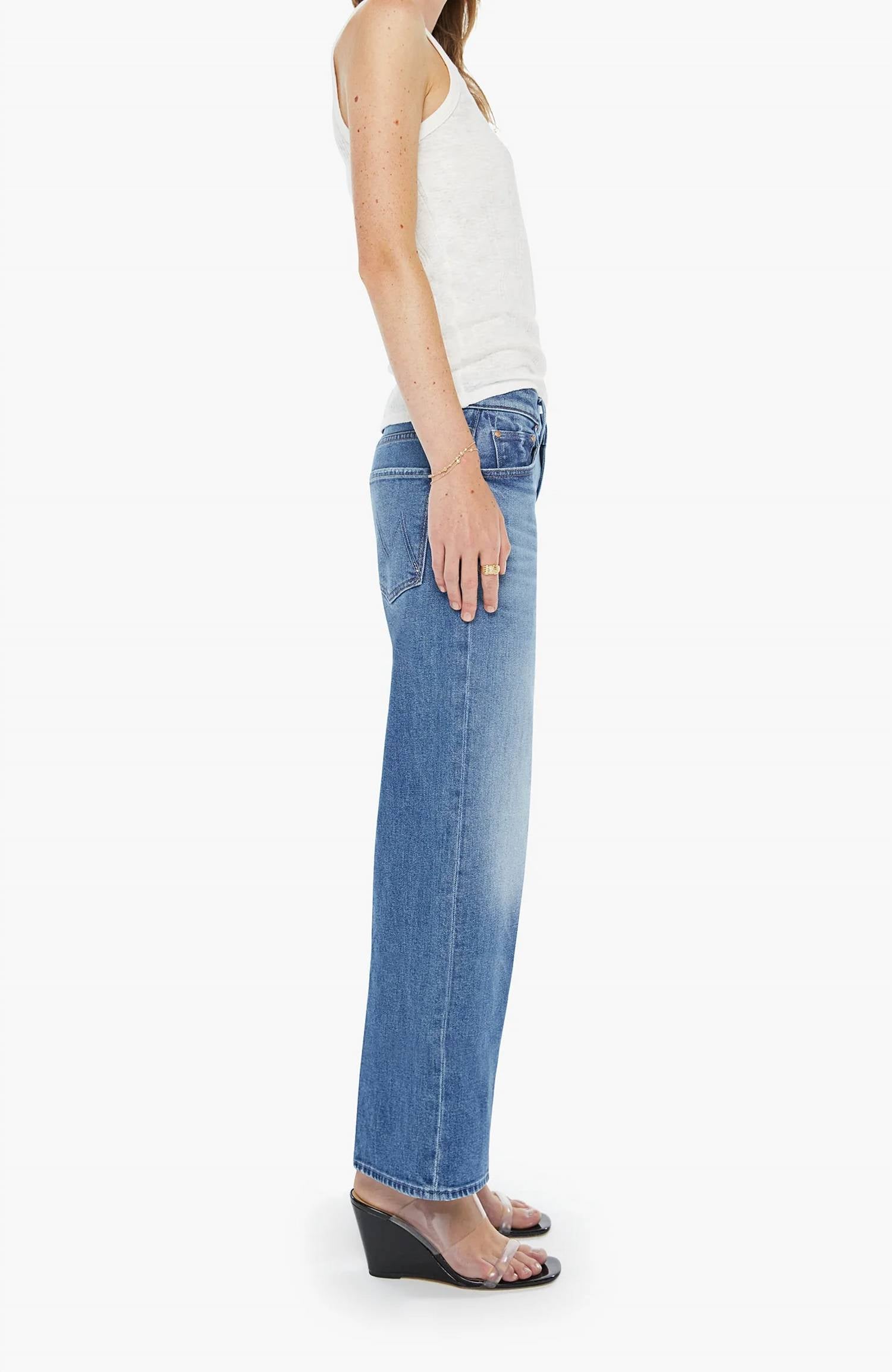 Mother - Maven Ankle Wide Leg Jeans