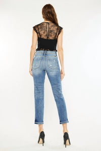 Kancan - Kate High Rise Mom Fit Relaxed Thigh Skinny Jean