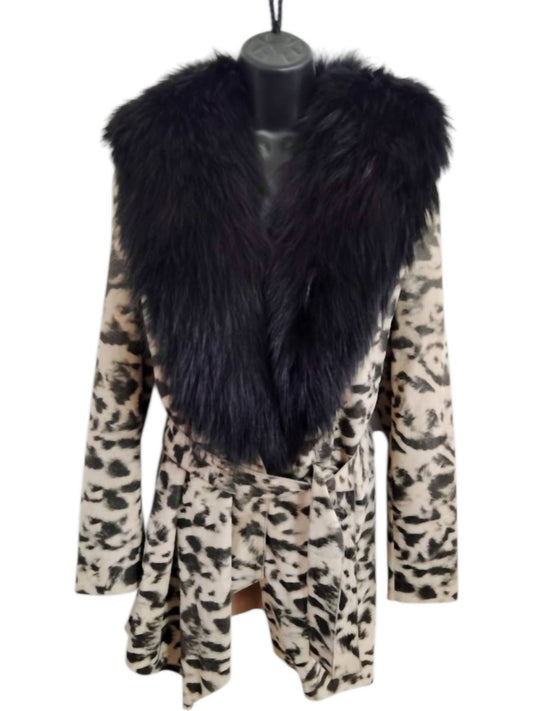 Double D Ranch - Women's Suede Body Fur Collar Jacket