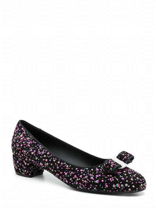 Salvatore Ferragamo - Women's Vara Sequin-embellished Pumps