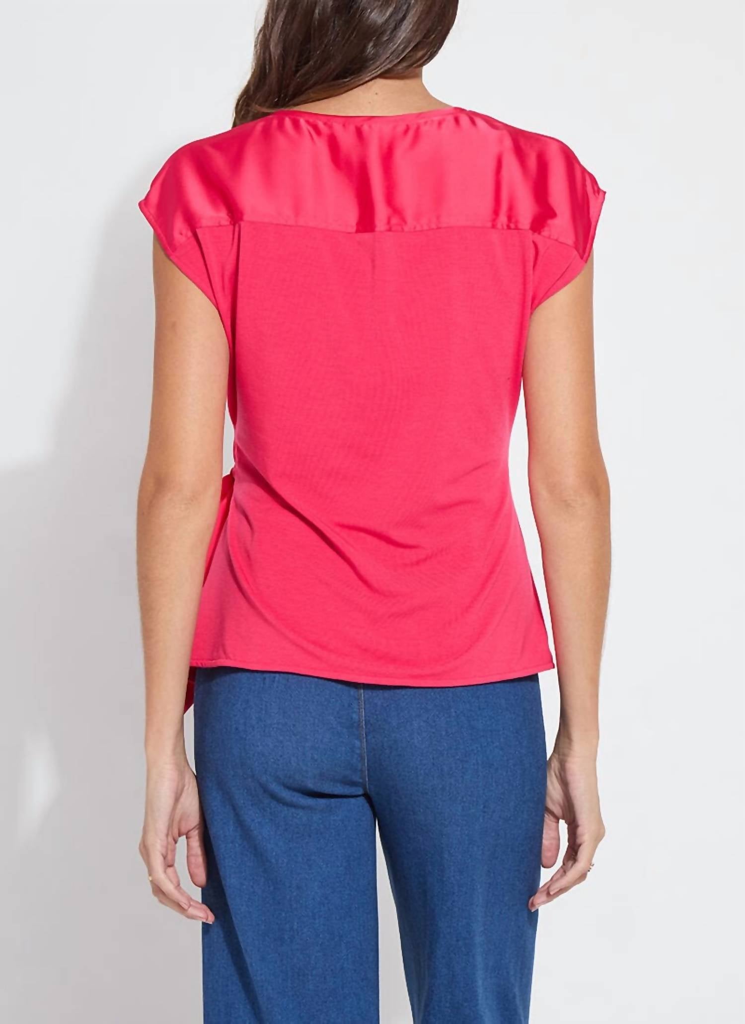 Lysse - Rosalia Tie Drape Mix Media Top