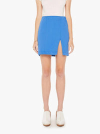 Mother - Side Splitter Mini Skirt