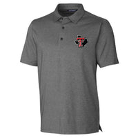 Cutter & Buck Men's Texas Tech Forge Lonestar Pride Polo in heathered charcoal - men's shirt