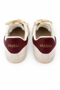 ISABEL MARANT Women's Bryce Sneaker in ecru burgundy - women's sneaker - view 4
