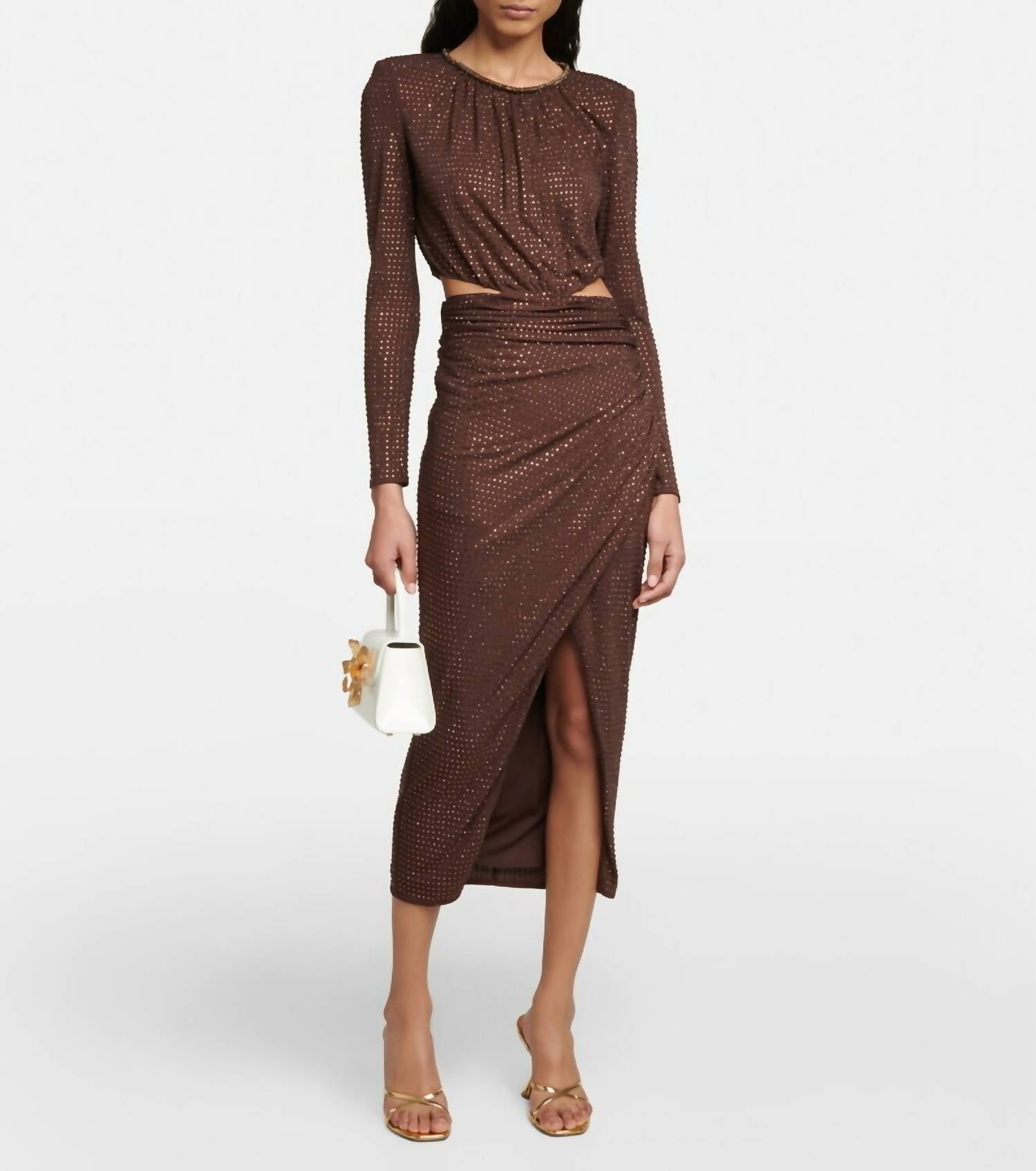 Self-Portrait - Hot Fix Midi Dress