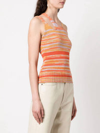 JONATHAN SIMKHAI AVANI SPACE DYE TANK TOP in lupine - women's tank top - view 4