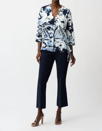 Joseph Ribkoff - Floral V-neck Pullover Top