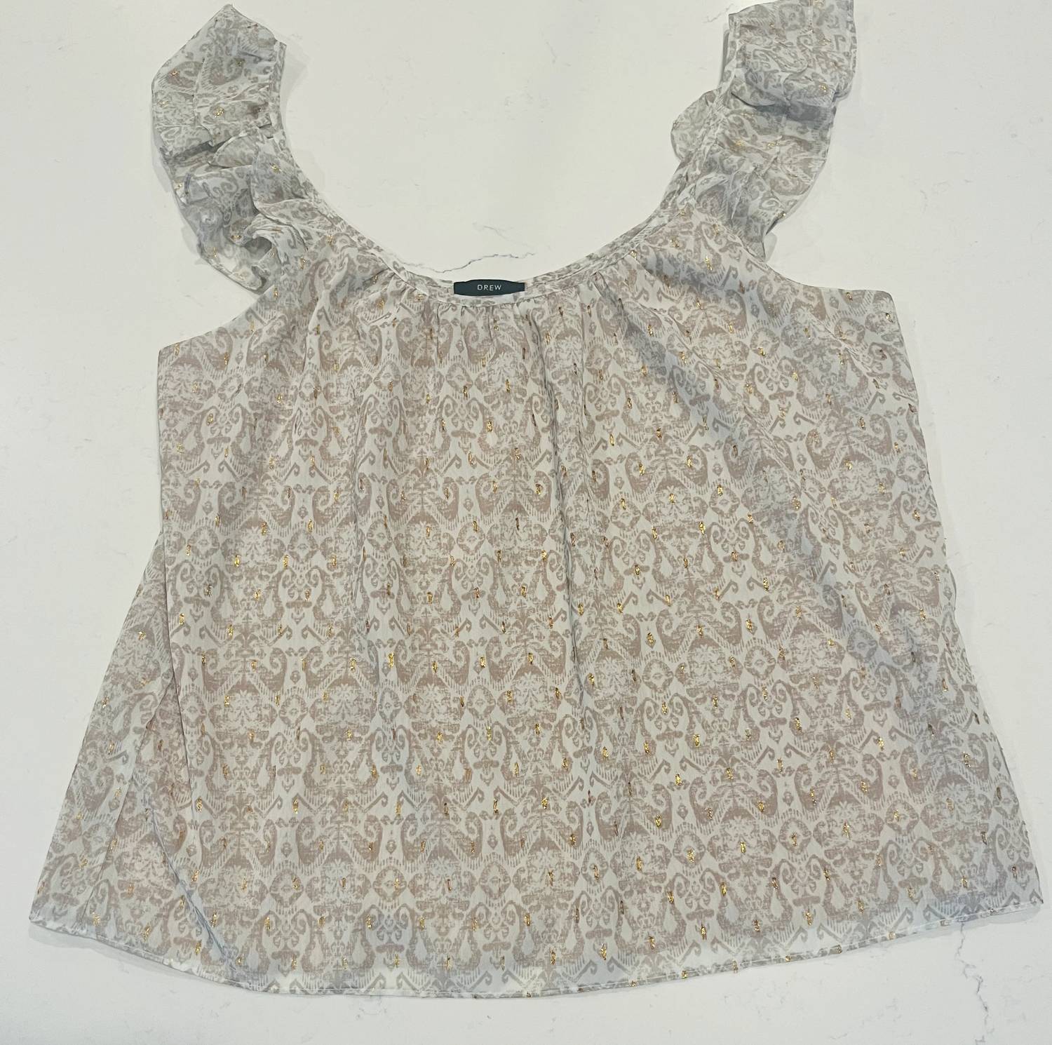Drew - Girl's Ruffle Sleeve Top