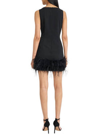 Donna Morgan - Phaedra Sleeveless Feather Mini Dress