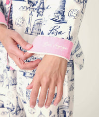 Pj Salvage - Bon Voyage 3-piece flannel pajama set