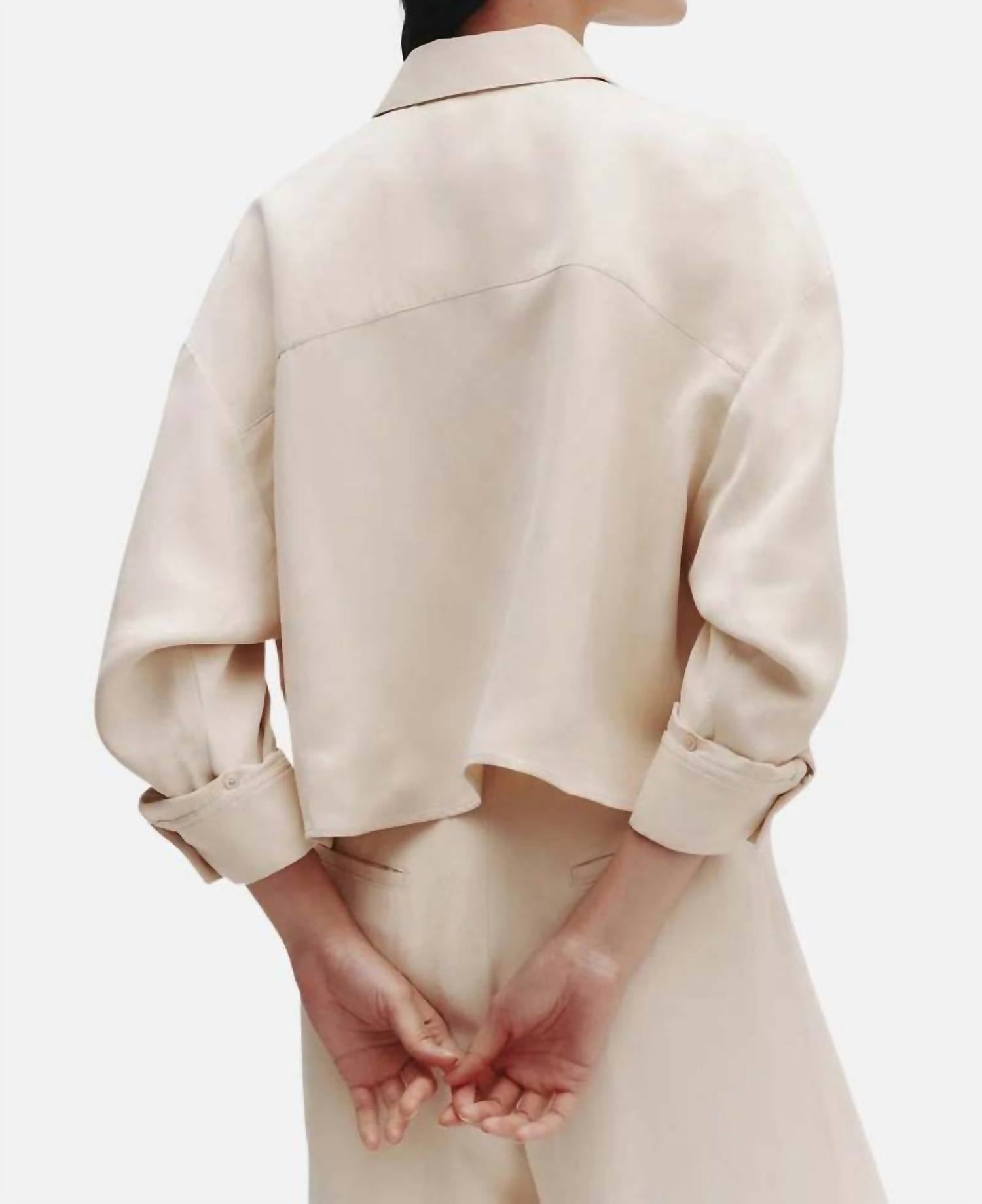 Twp - Soon To Be Ex Cropped Button-up Shirt