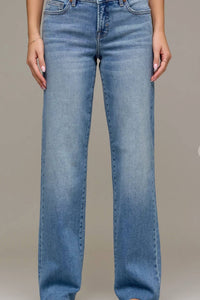 Hidden - Ella Low Rise Straight Jeans