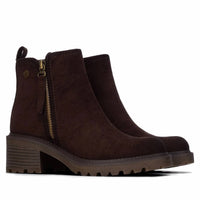 Refresh - Women's Casual Suede Ankle Booties