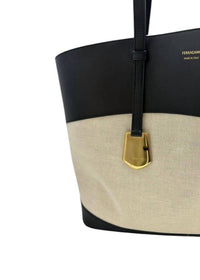 Salvatore Ferragamo - Women's Leather And Canvas Tote