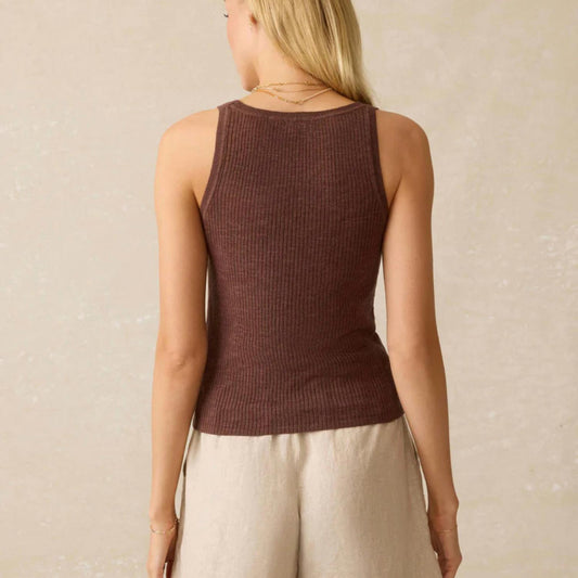 Faherty - Miramar Linen Mini Rib Tank