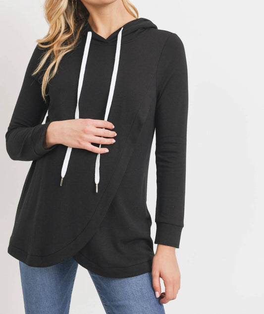 Hello Miz - French Terry Crossover Nursing Hoodie